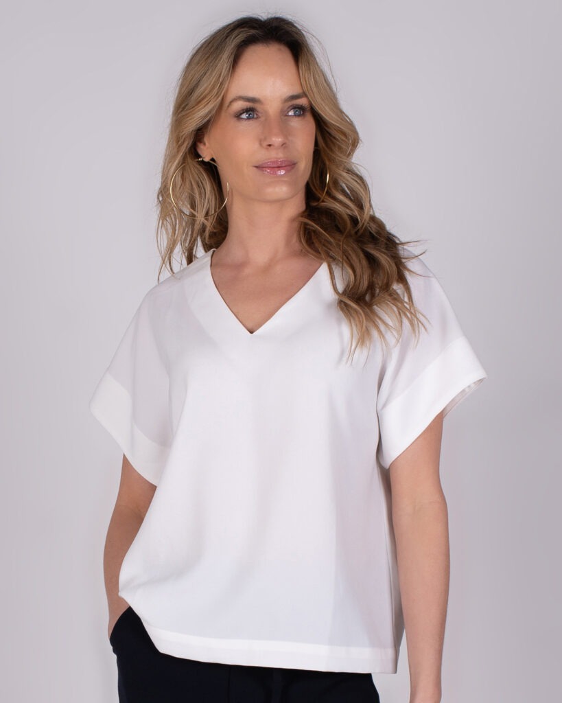 Dames top Offwhite - REIMS 