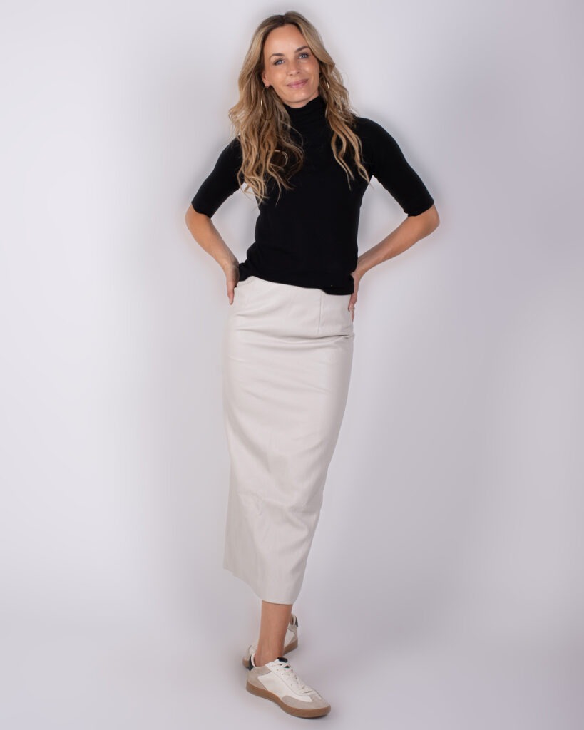 Dames vegan leather skirt in kit - AGRA