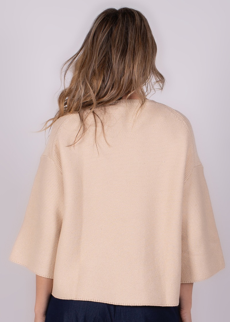 Dames trui pale katoen dropshoulder mouw - WELLINGTON - Afbeelding 5