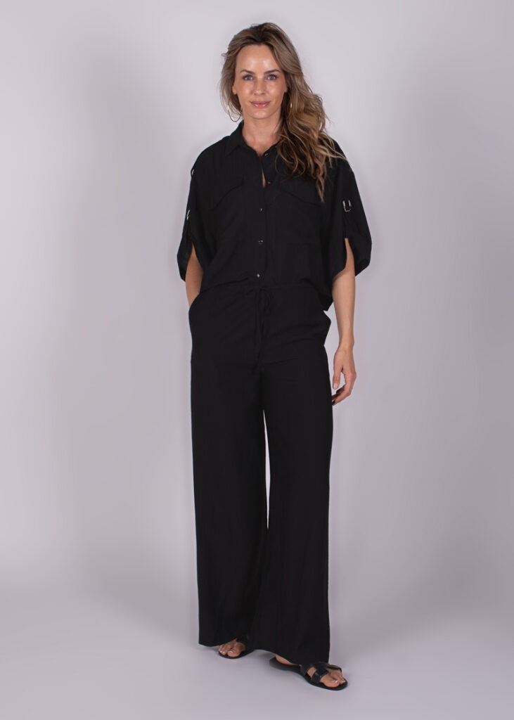 Dames pant black viscose - ESCADA 