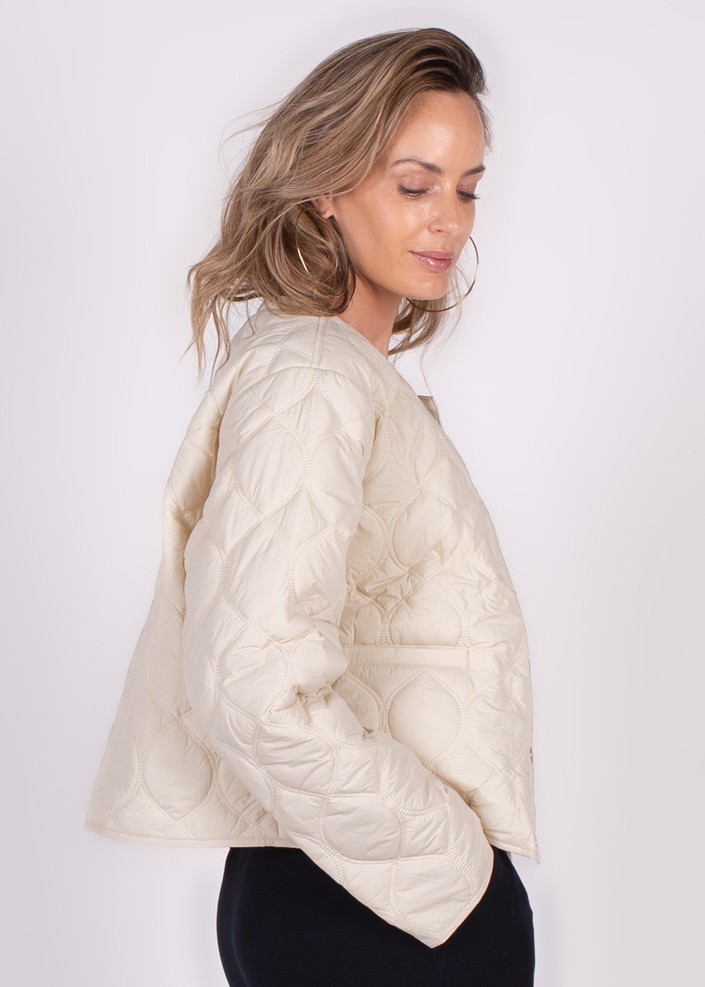 Dames jacket van cotton in off-white - BURGAS - Afbeelding 3