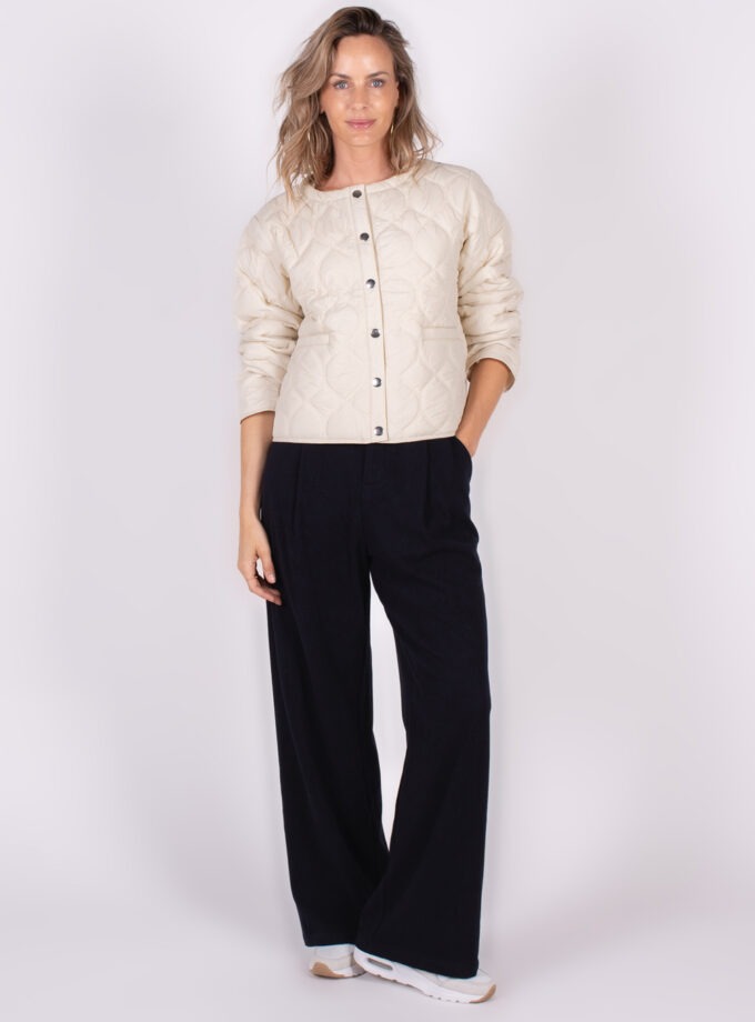 Dames jacket van cotton in off-white - BURGAS