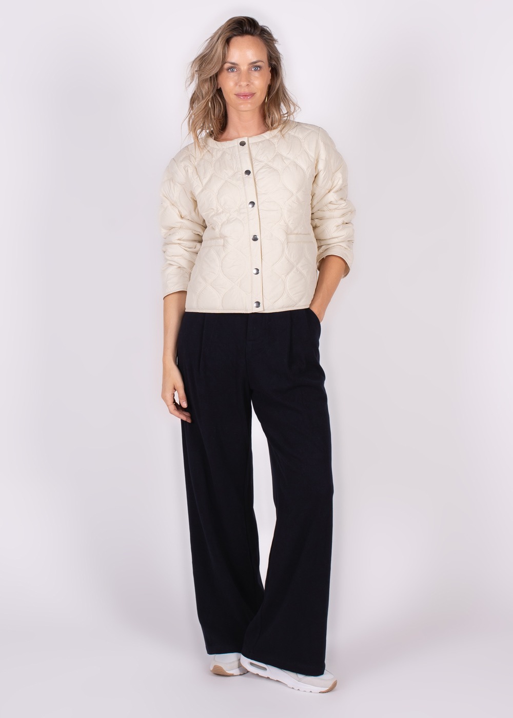 Dames jacket van cotton in off-white - BURGAS