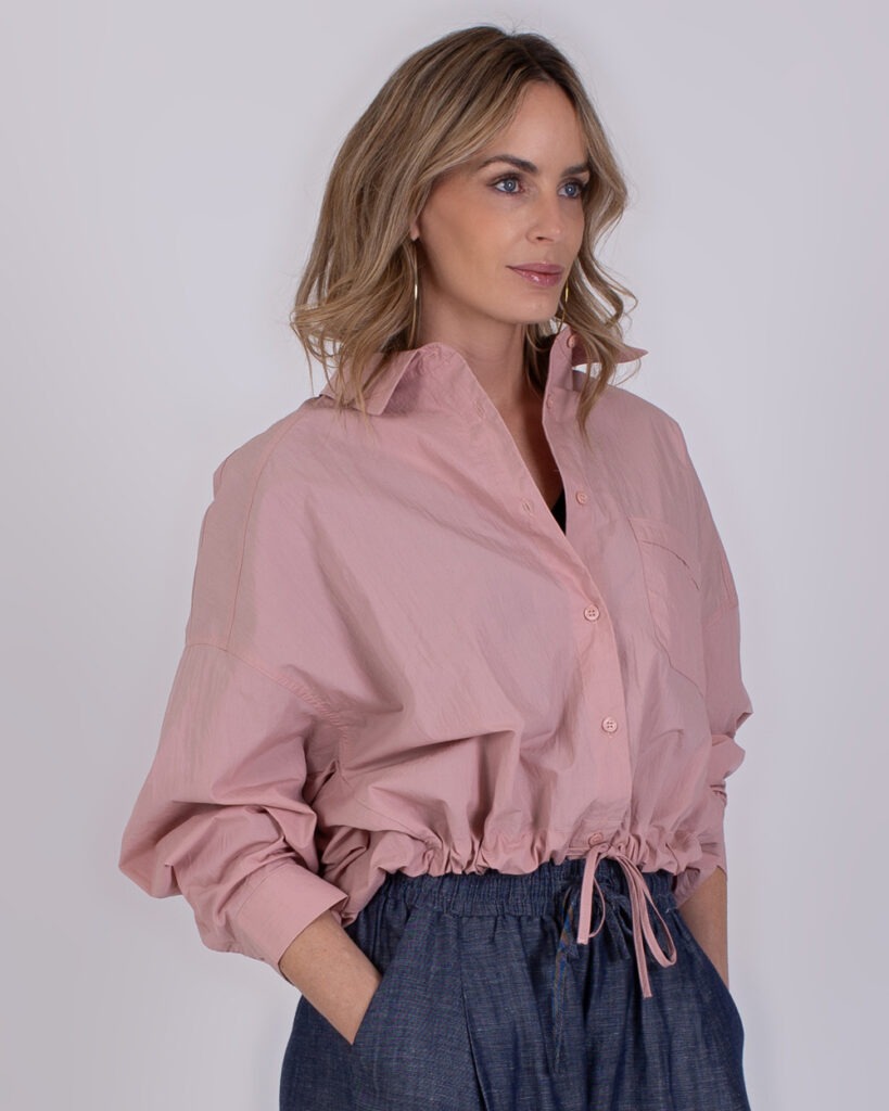 Dames blouse old pink cotton - JUBA 