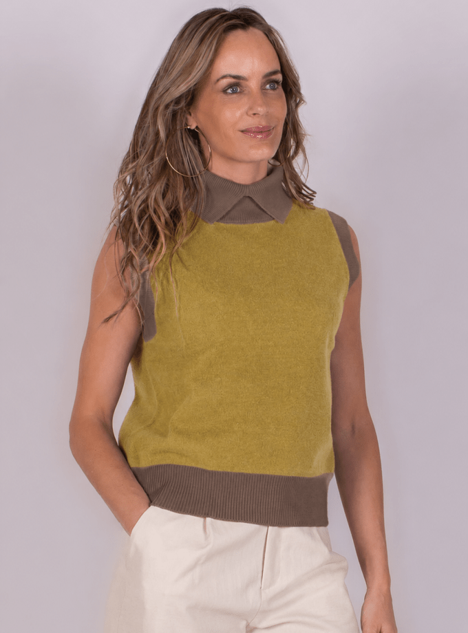 Arhus spencer lime/coffee