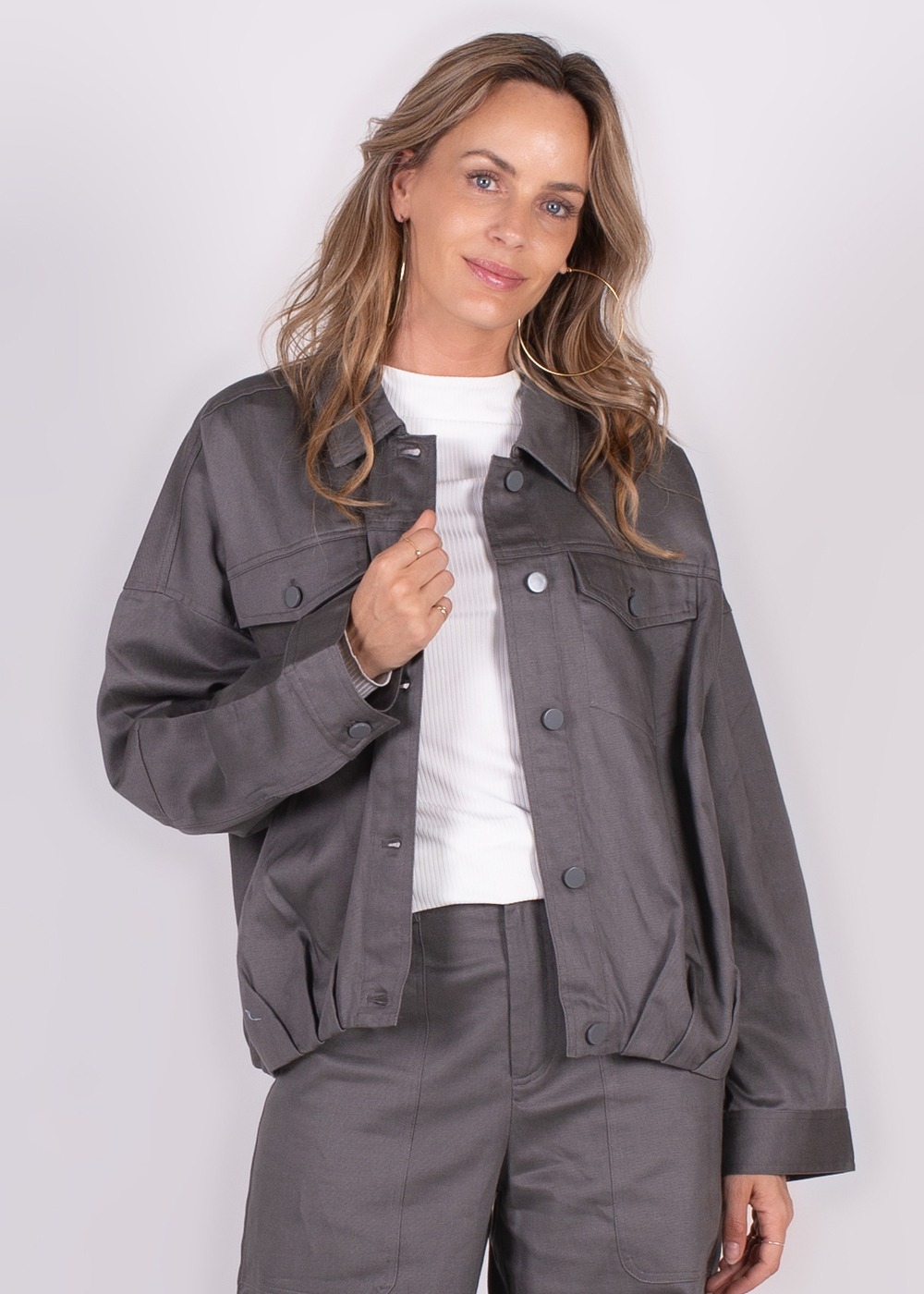 Balam cotton jacket grey