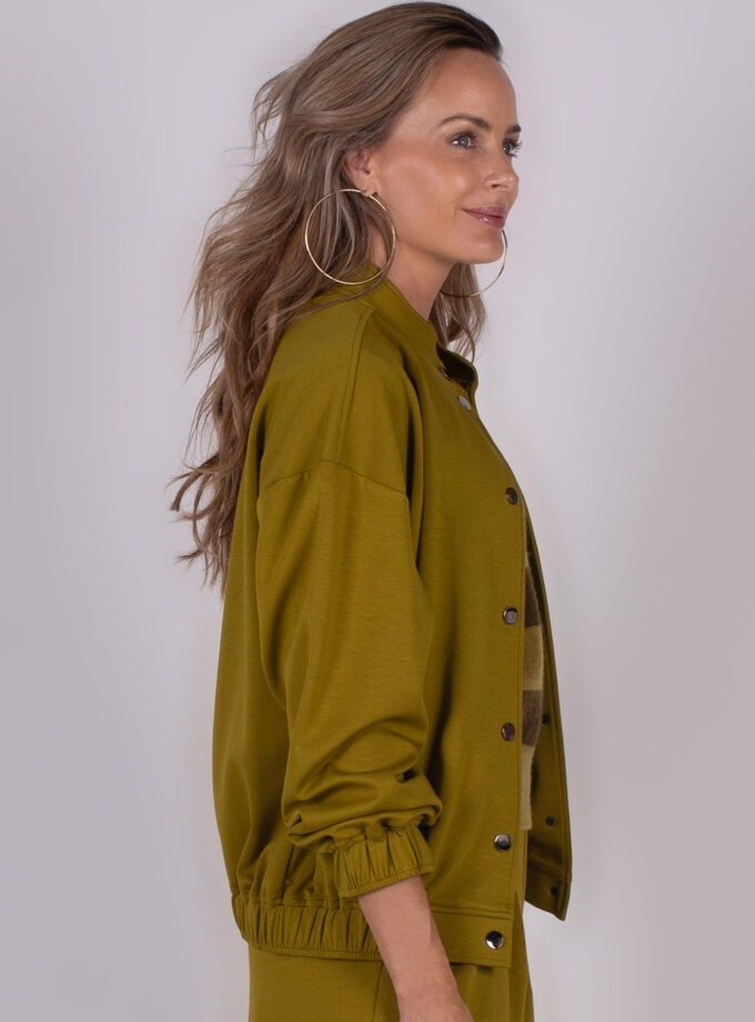 Dames oversized bomber sheffield in lime - BOGOR