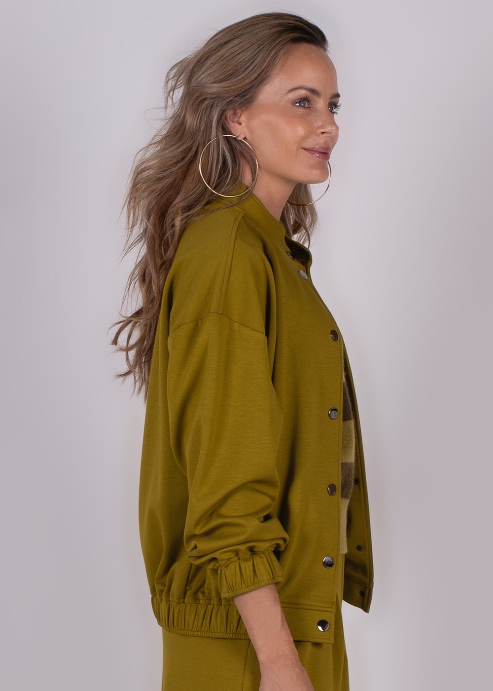 Dames oversized bomber sheffield in lime - BOGOR