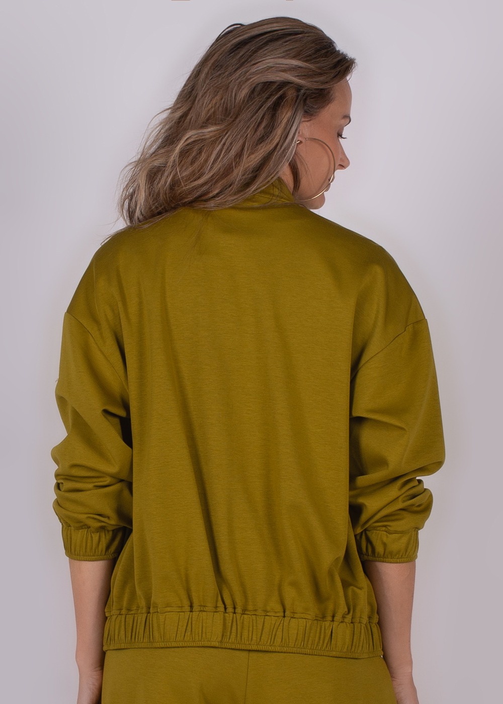 Dames oversized bomber sheffield in lime - BOGOR - Afbeelding 3