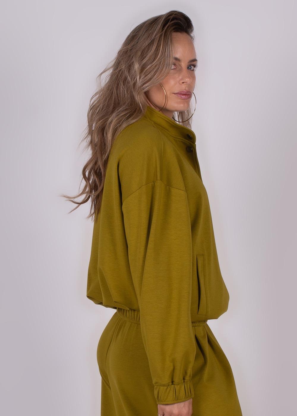 Dames oversized bomber sheffield in lime - BOGOR - Afbeelding 5