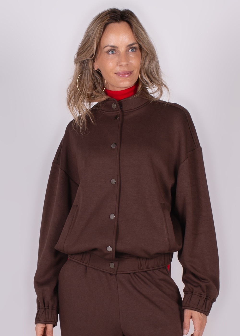 Dames oversized bomber sheffield in coffee- BOGOR - Afbeelding 4