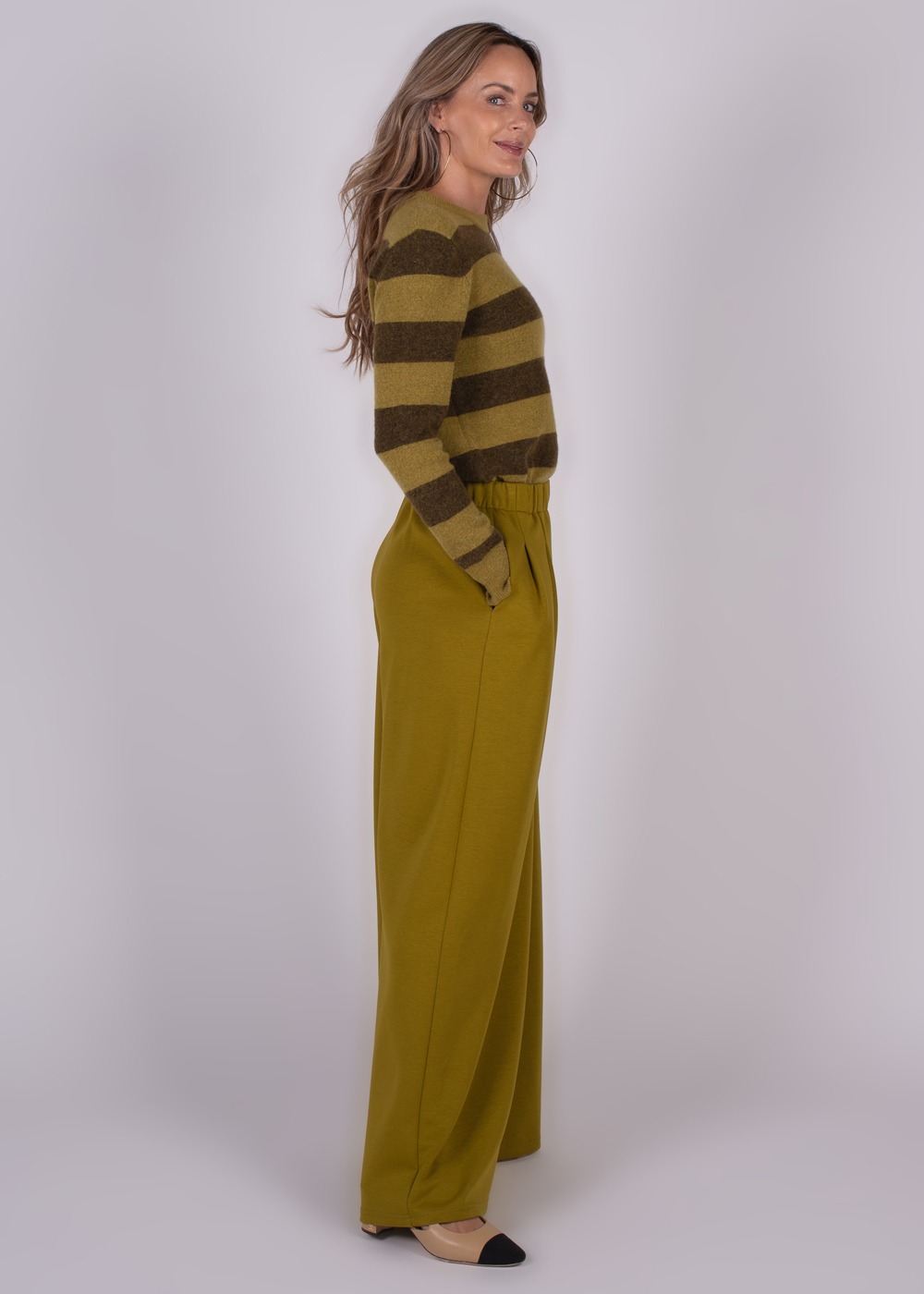 Dames oversized pants lime modal - BOGOR - Afbeelding 4