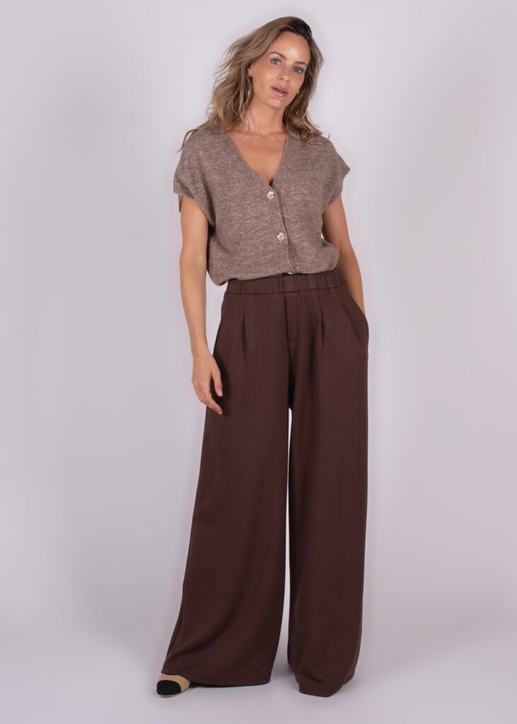 Dames oversized pants coffee modal - BOGOR 