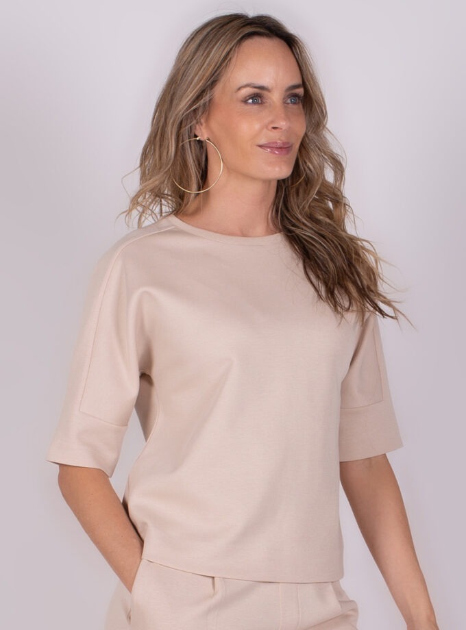 Dames top kiruna pale cotton blend - COLUMBUS