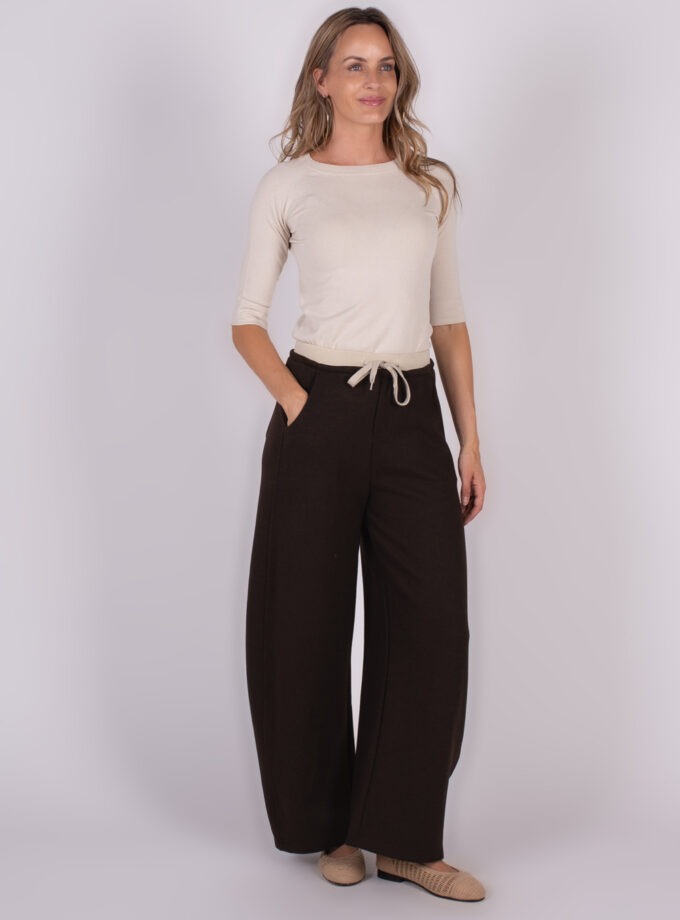 Helsinki cotton pants coffee