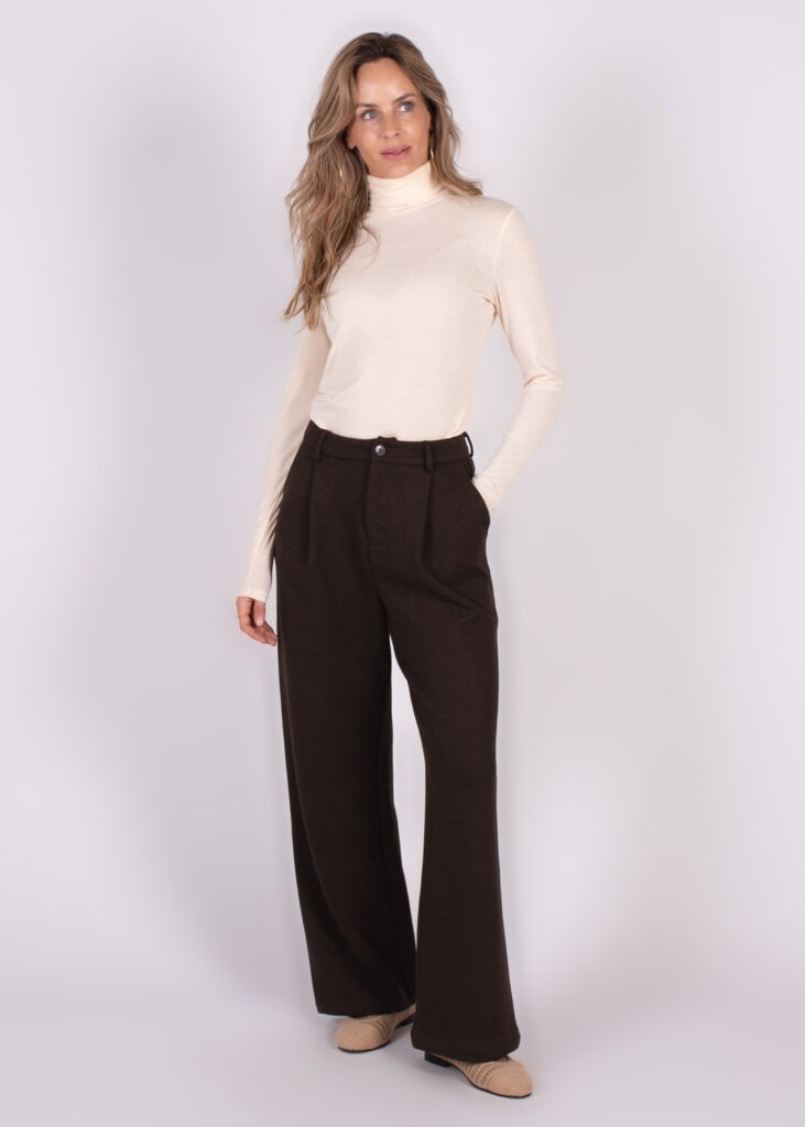 Dames piran pants coffee cotton - HELSINKI 
