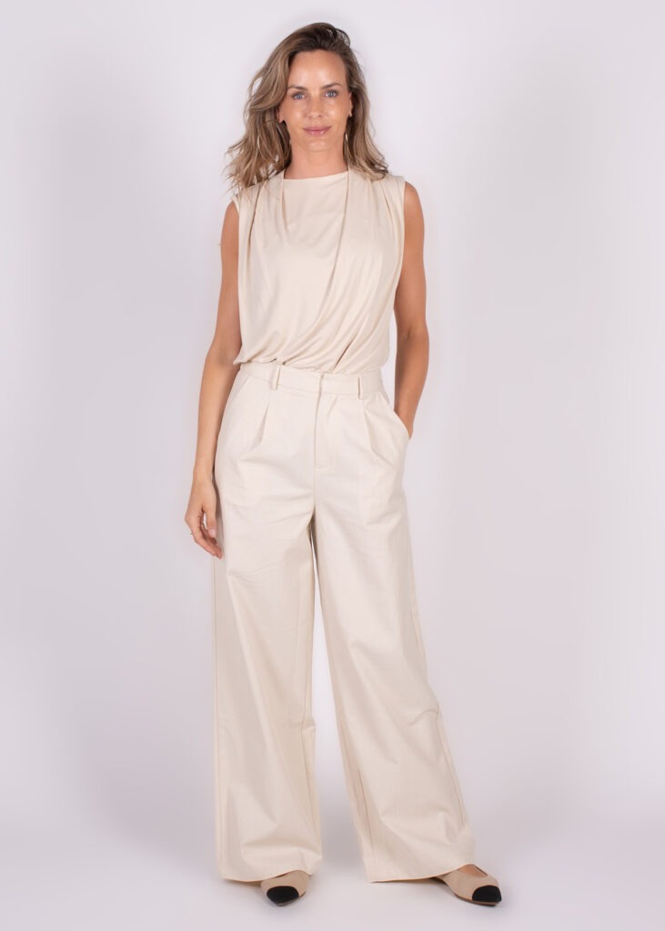 Dames pants pale cotton - HOBART 