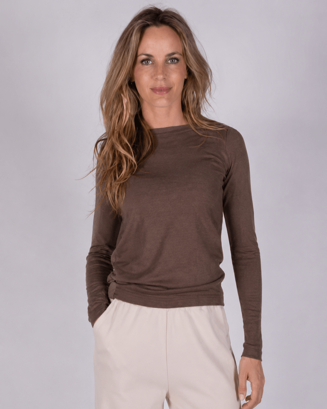 Kiev longsleeve pull coffee