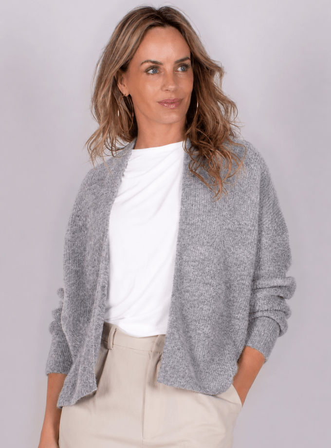 Lamia oversized cardigan grey melange