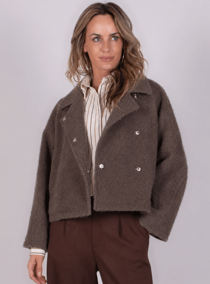 Matsumoto coat woolblend coffee