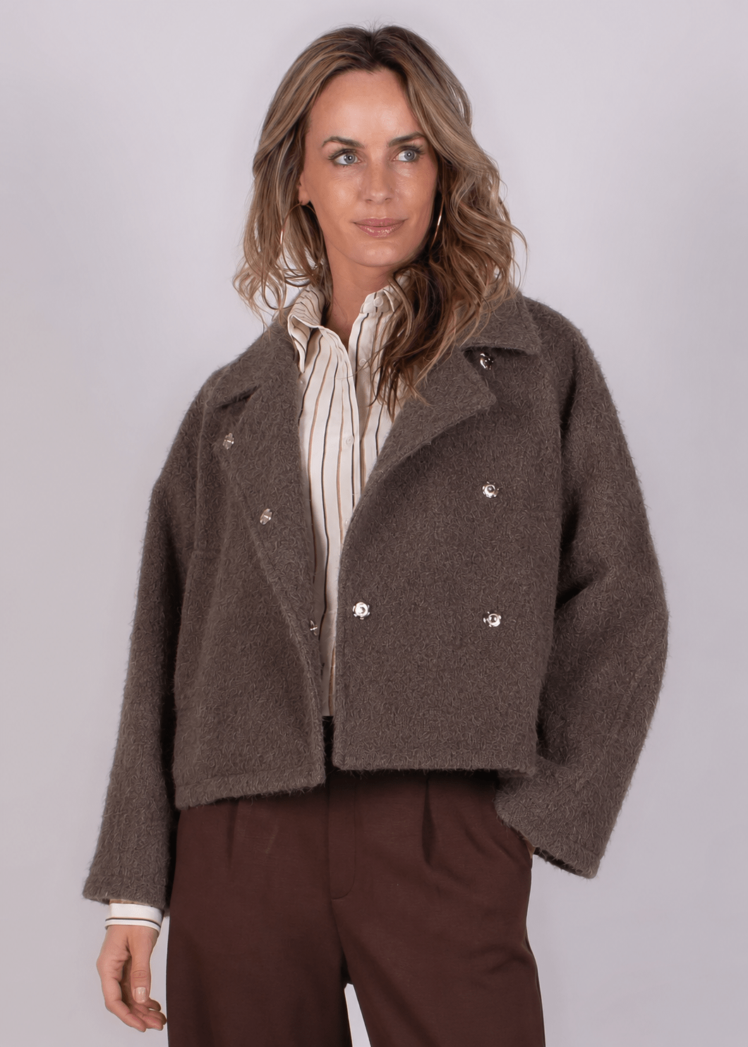 Matsumoto coat woolblend coffee