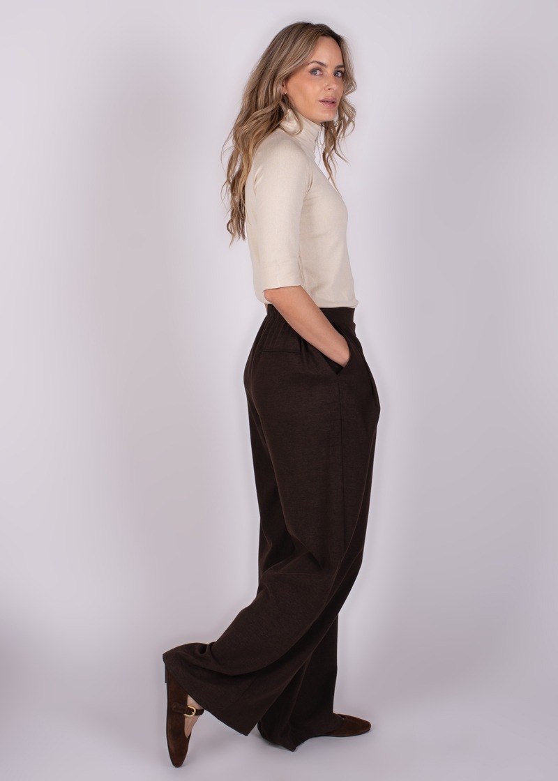 Dames pants coffee tencel - PRAQUE - Afbeelding 4