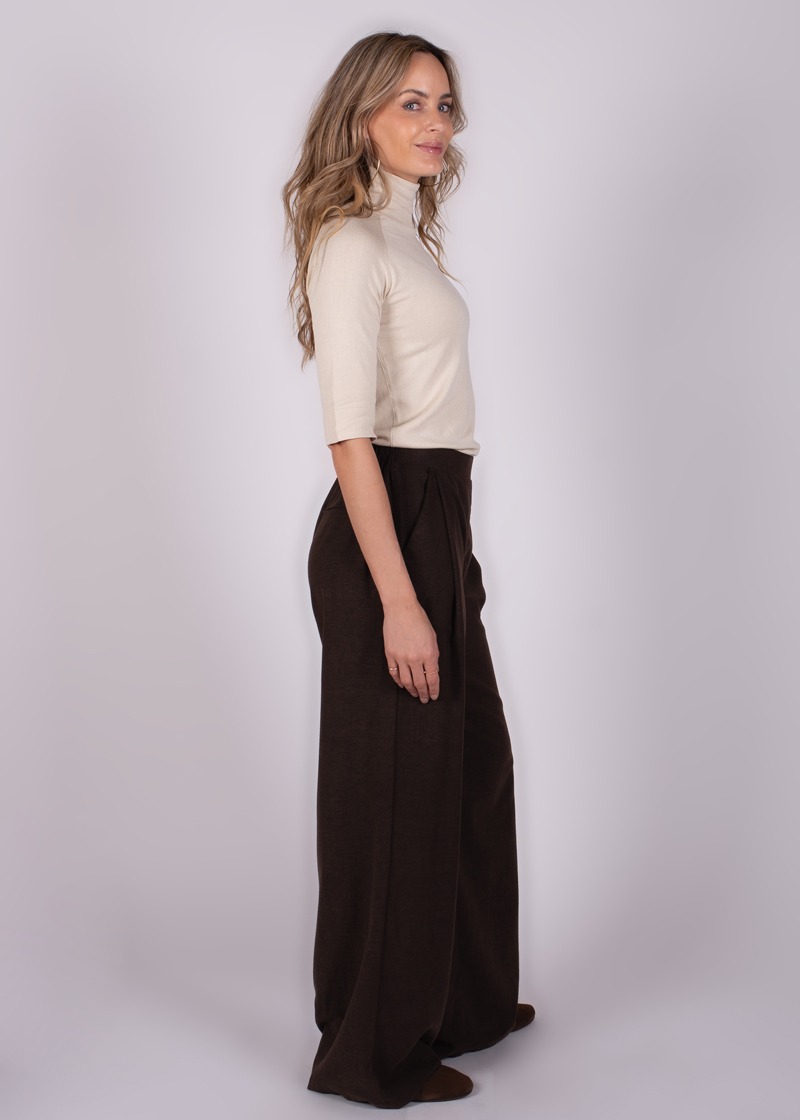 Dames pants coffee tencel - PRAQUE - Afbeelding 5