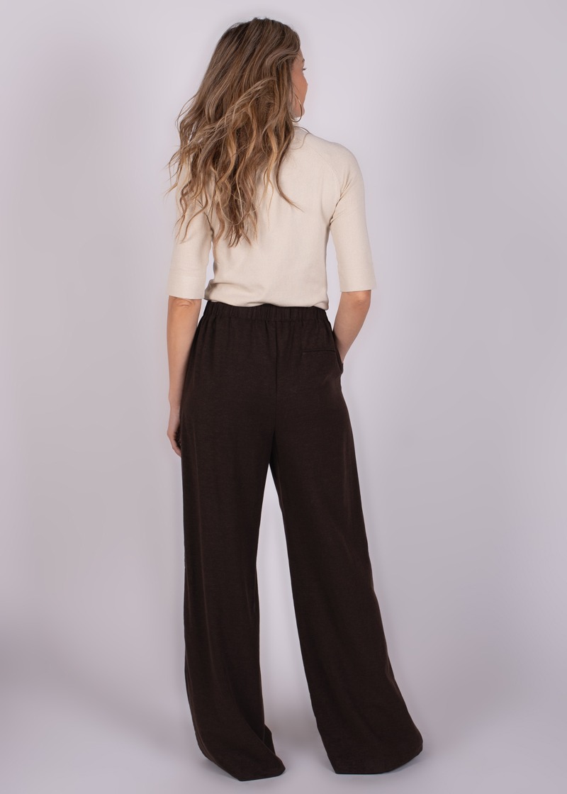 Dames pants coffee tencel - PRAQUE - Afbeelding 6