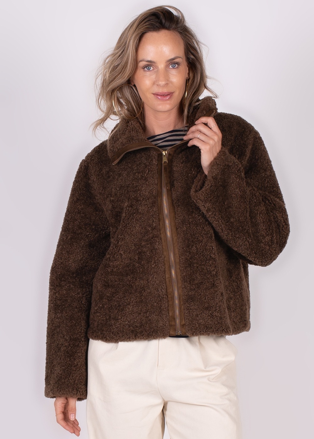 Regina jacket coffee