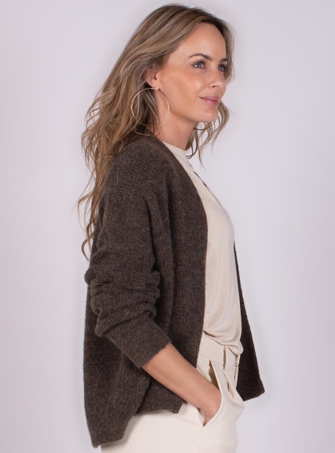 Lamia oversized cardigan coffee